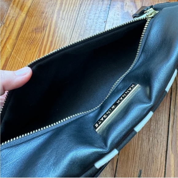 NEW Hannah Wingate Designs black and white checkered crossbody purse sling BAG - Picture 5 of 6